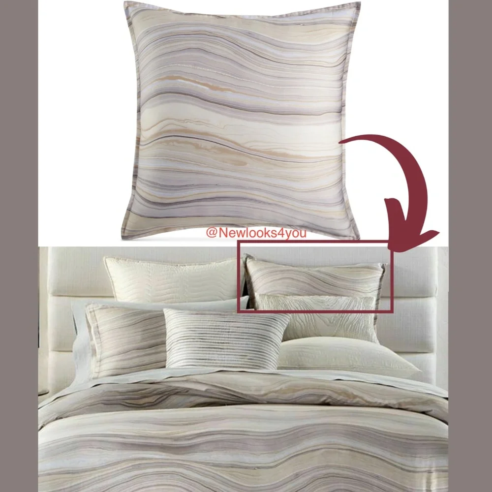 NEW Hotel Collection Agate Pima Cotton‎ (2) European Sham Euro